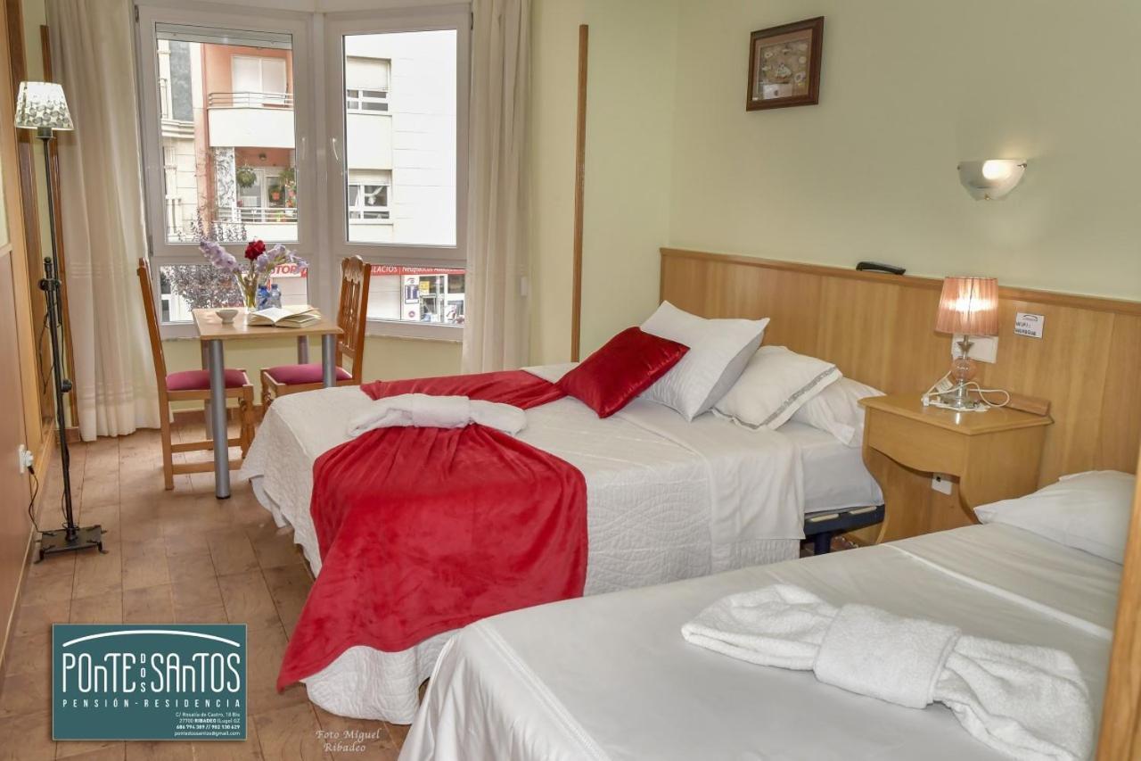 Hostal Ponte Dos Santos Ribadeo Exterior foto